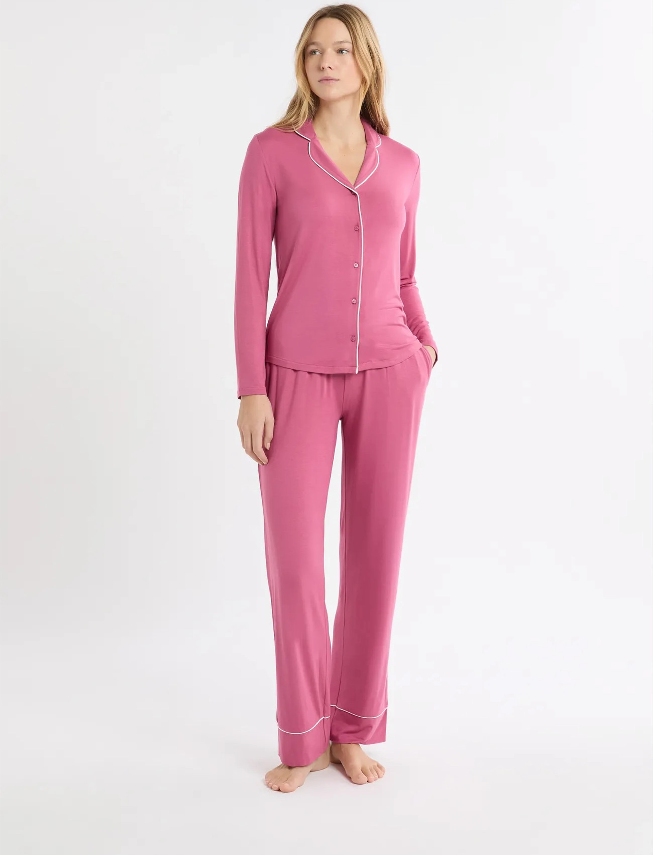 Etam Ludvika - 2 Pcs Pyjama, L, Pink, Nat- Og Opholdstøj > Pyjamas (set), Dame
