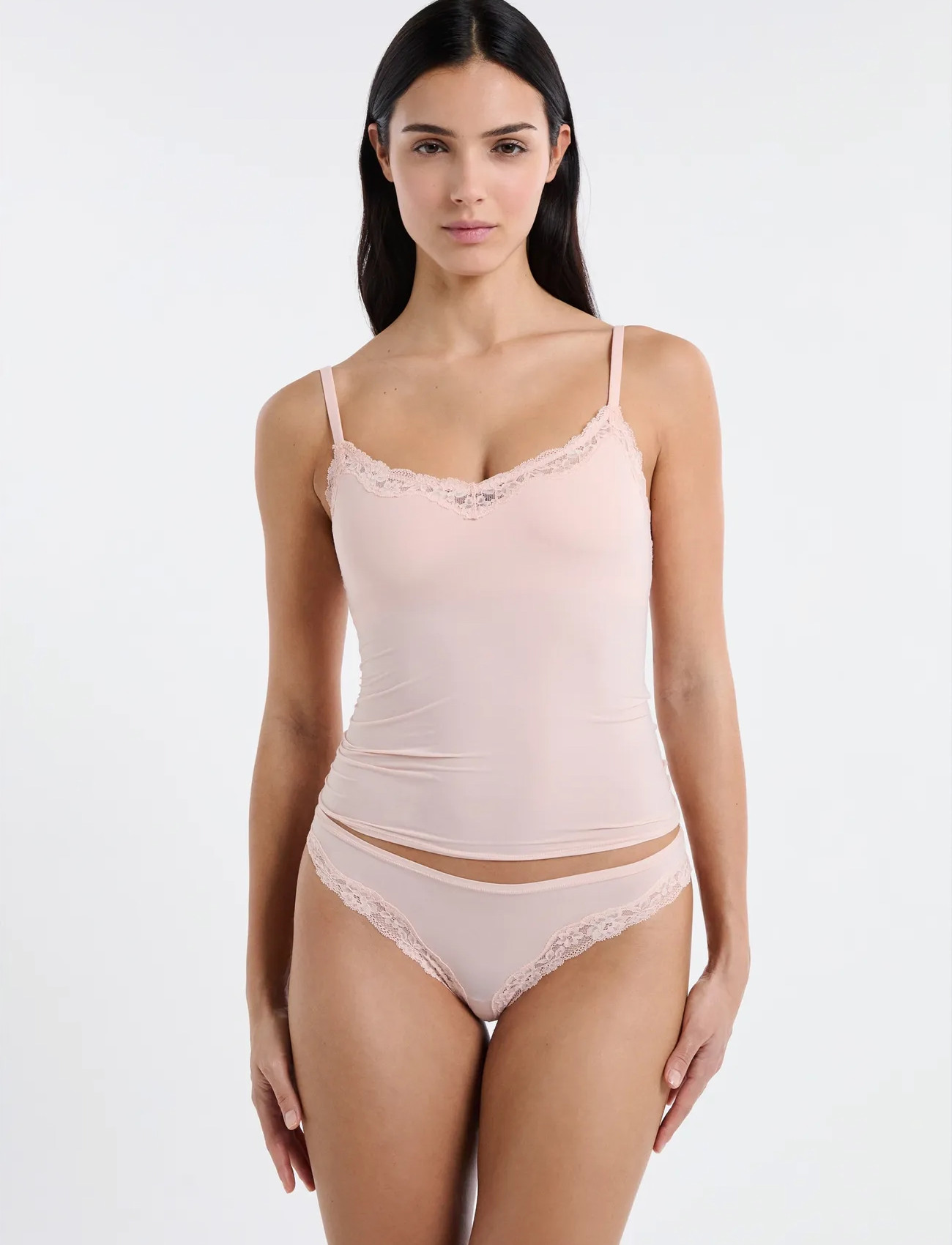 Etam Pure Soft Lace - Camisole, XS, Pink, Nat- Og Loungewear > Toppe, Dame