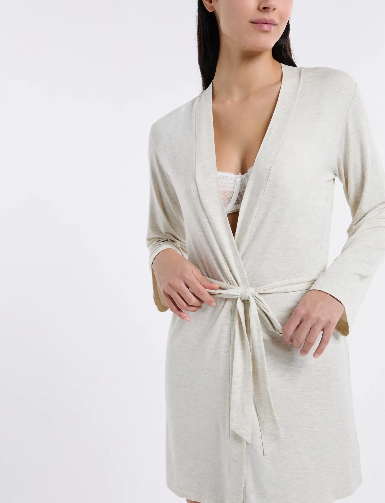 Etam Kitty - Deshabille, XL, Beige, Nat- Og Loungewear > Morgenkåber, Dame