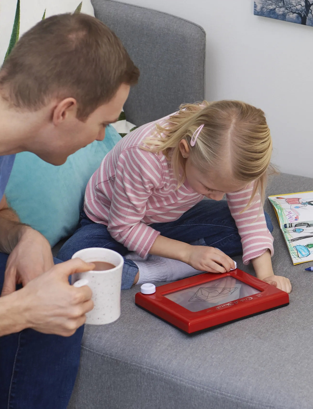 Etch a Stetch Etch A Sketch Classic 2.0, One Size, Red, Tegning & Håndværk > Tegning, Børn