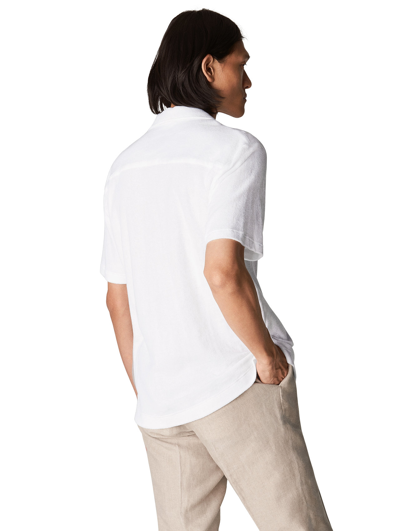 Eton - Men's shirt: Casual  Jerseyterry - basic-hemden - white - 3