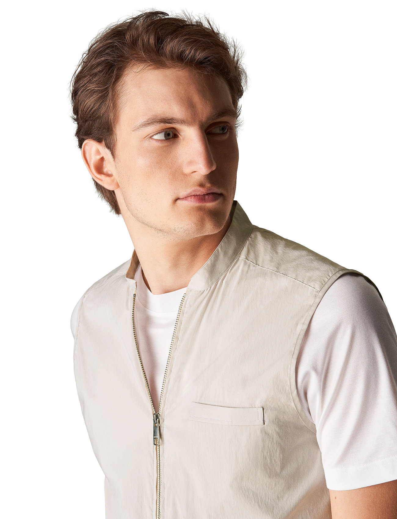 Eton - Men's shirt: Casual  Cotton & Nylon - spring jackets - beige - 4