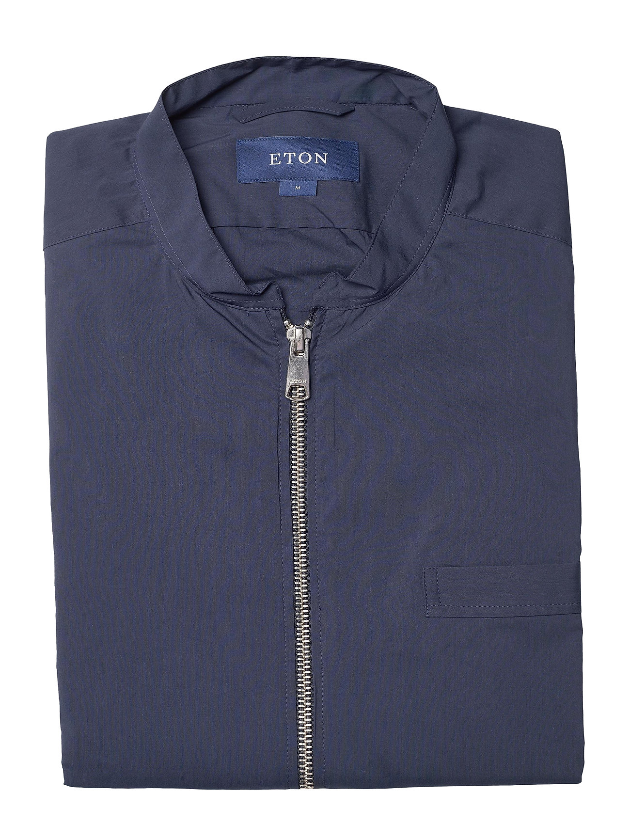 Eton - Men's shirt: Casual  Cotton & Nylon - spring jackets - navy blue - 3