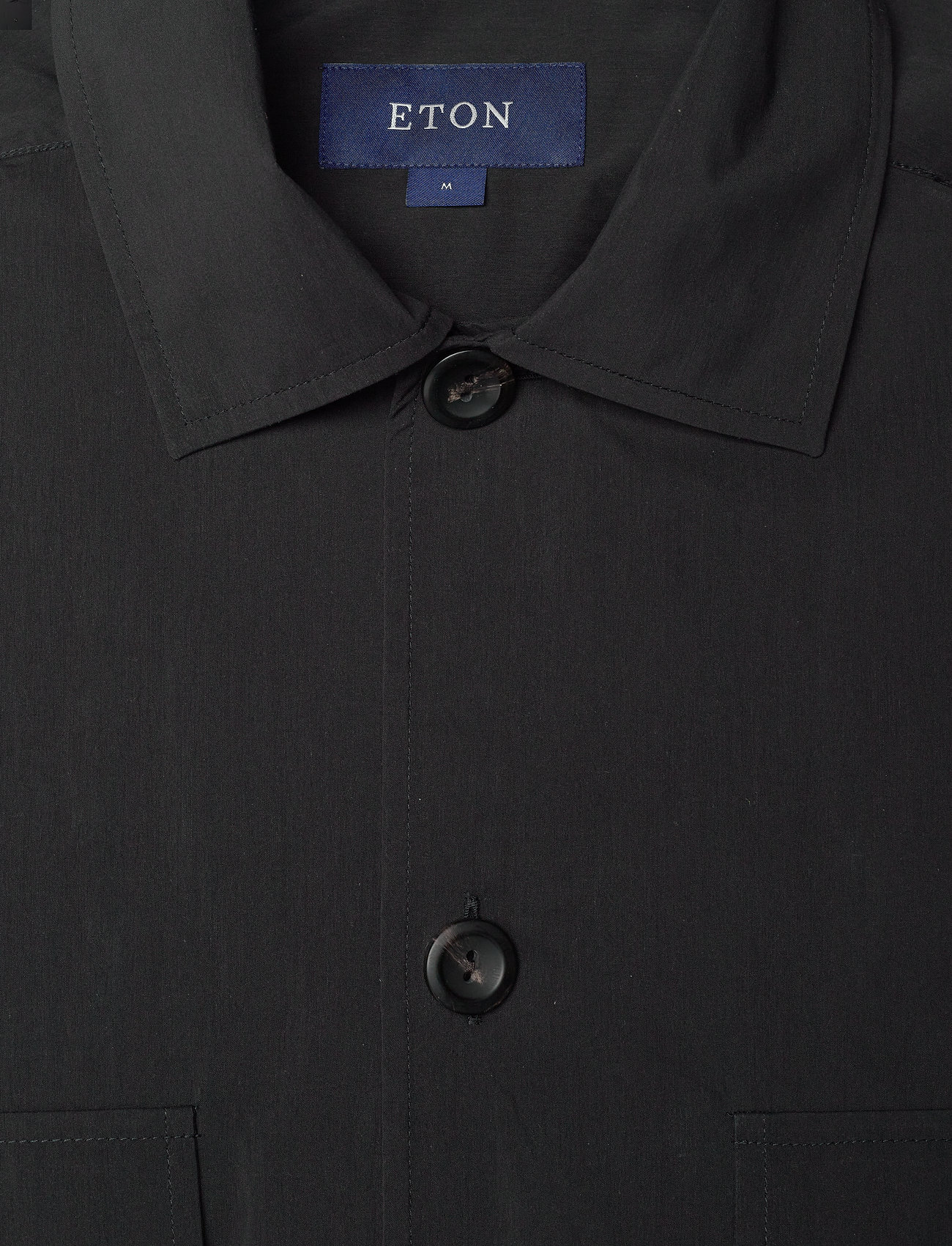Eton - Men's shirt: Casual  Cotton & Nylon - basic-hemden - black - 4