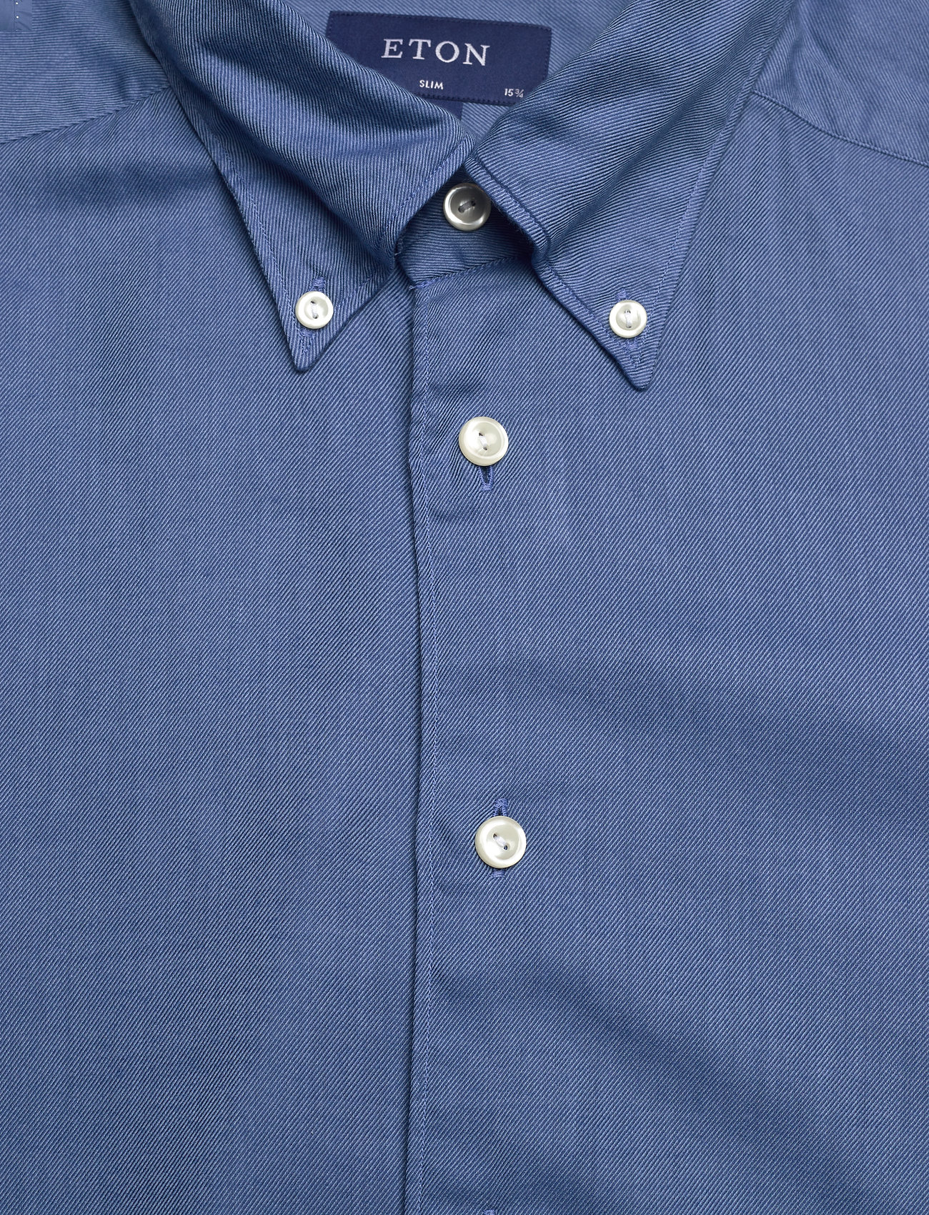 Eton - Men's shirt: Casual  Cotton & Tencel Flannel - lina krekli - light blue - 2