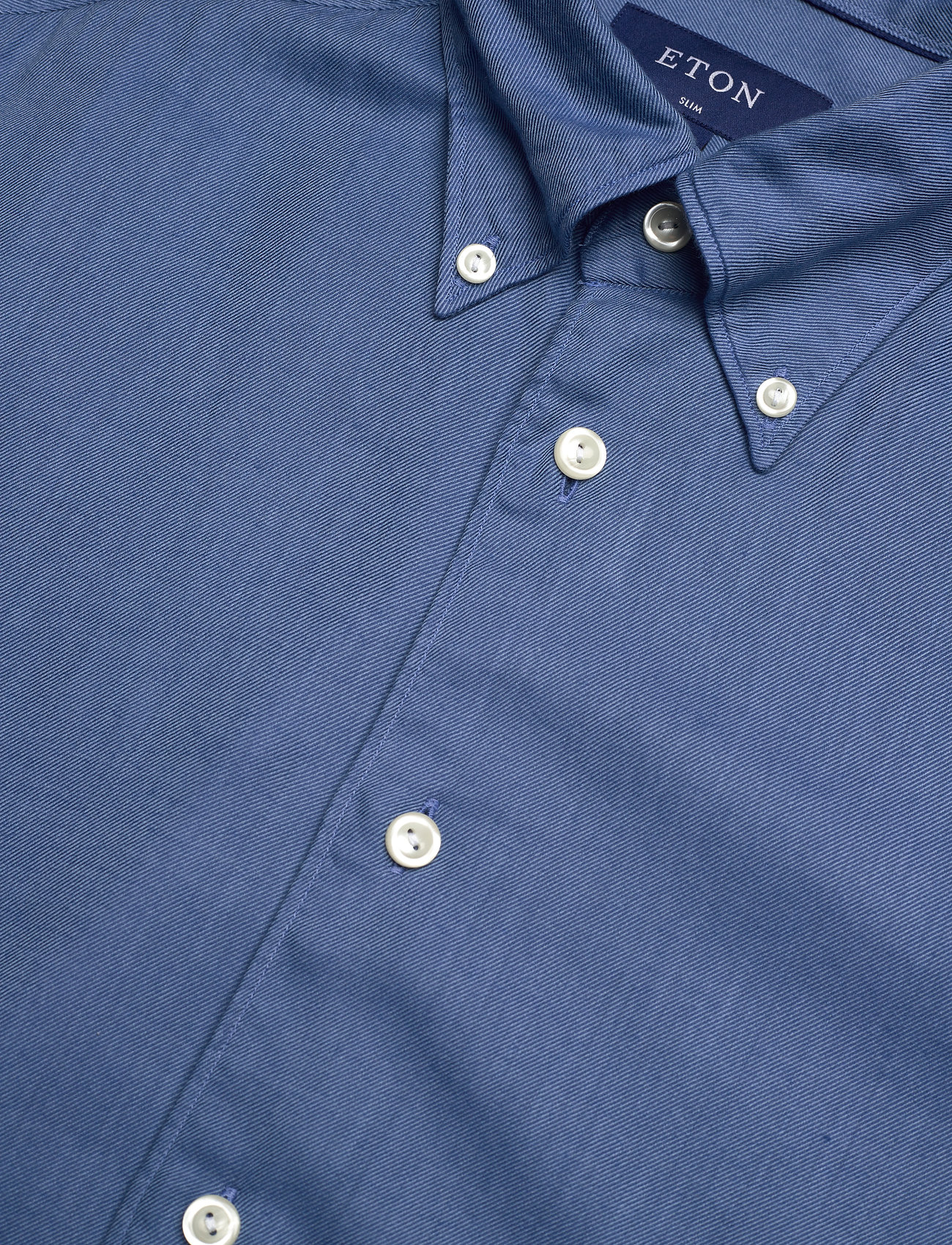 Eton - Men's shirt: Casual  Cotton & Tencel Flannel - lina krekli - light blue - 3
