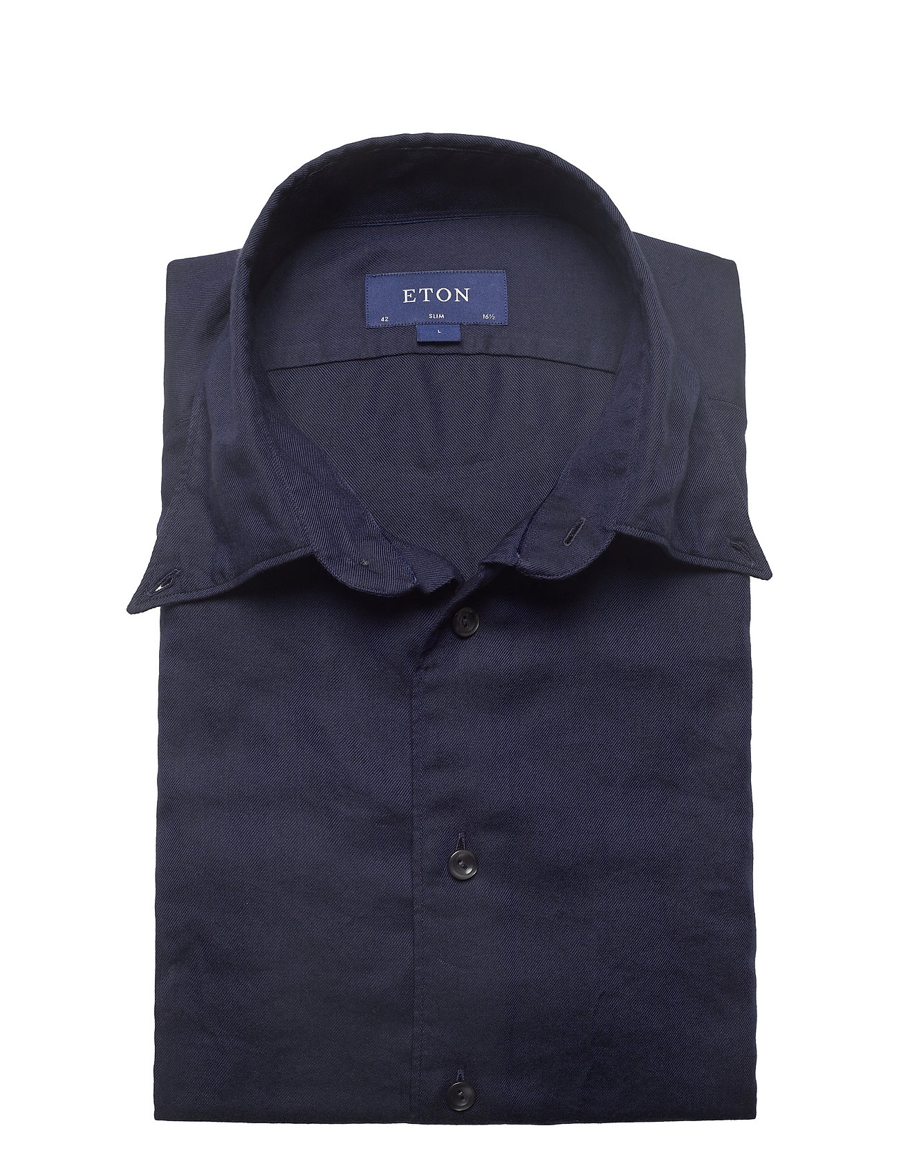 Eton - Men's shirt: Casual  Cotton & Tencel Flannel - leinenhemden - navy blue - 3