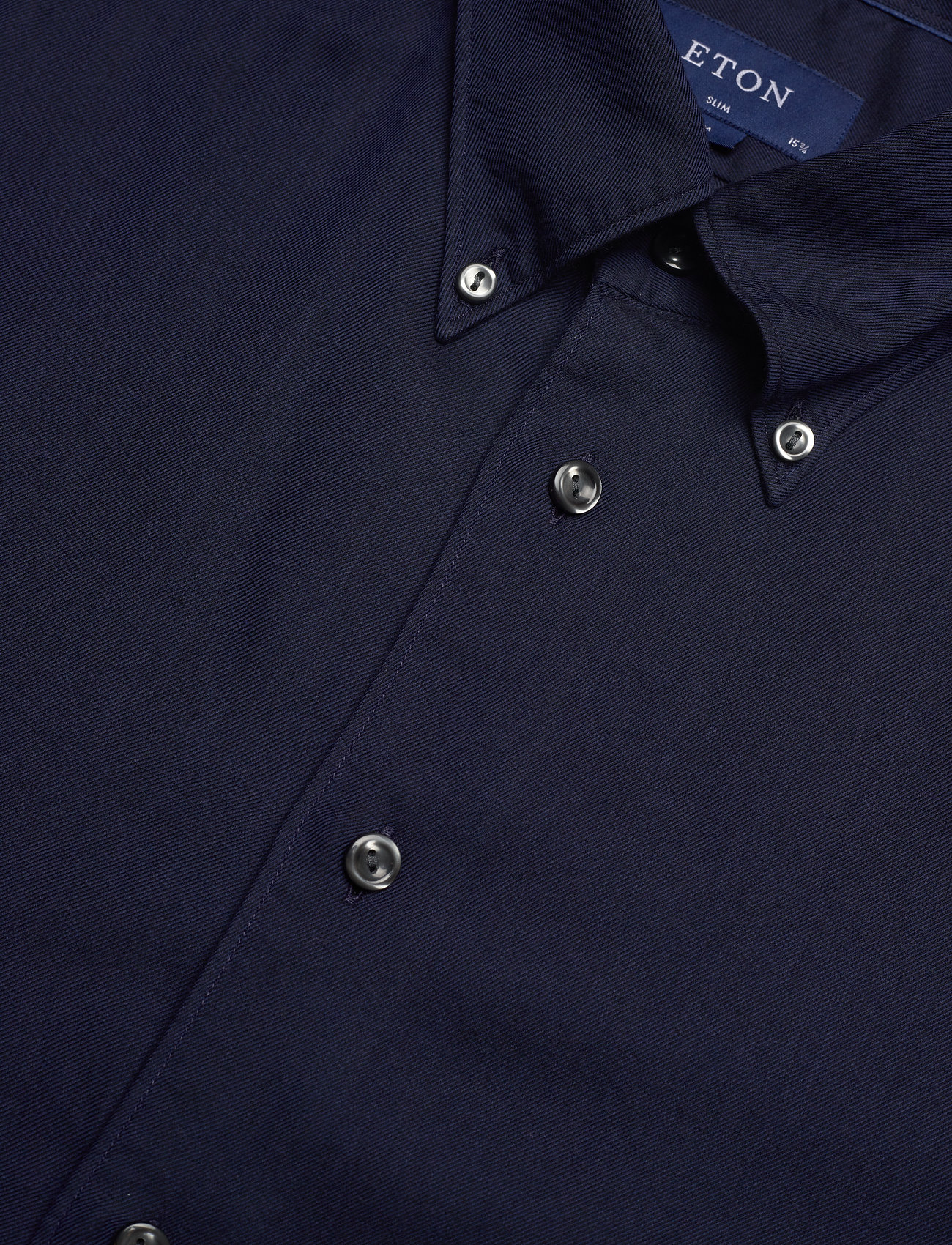 Eton - Men's shirt: Casual  Cotton & Tencel Flannel - leinenhemden - navy blue - 4