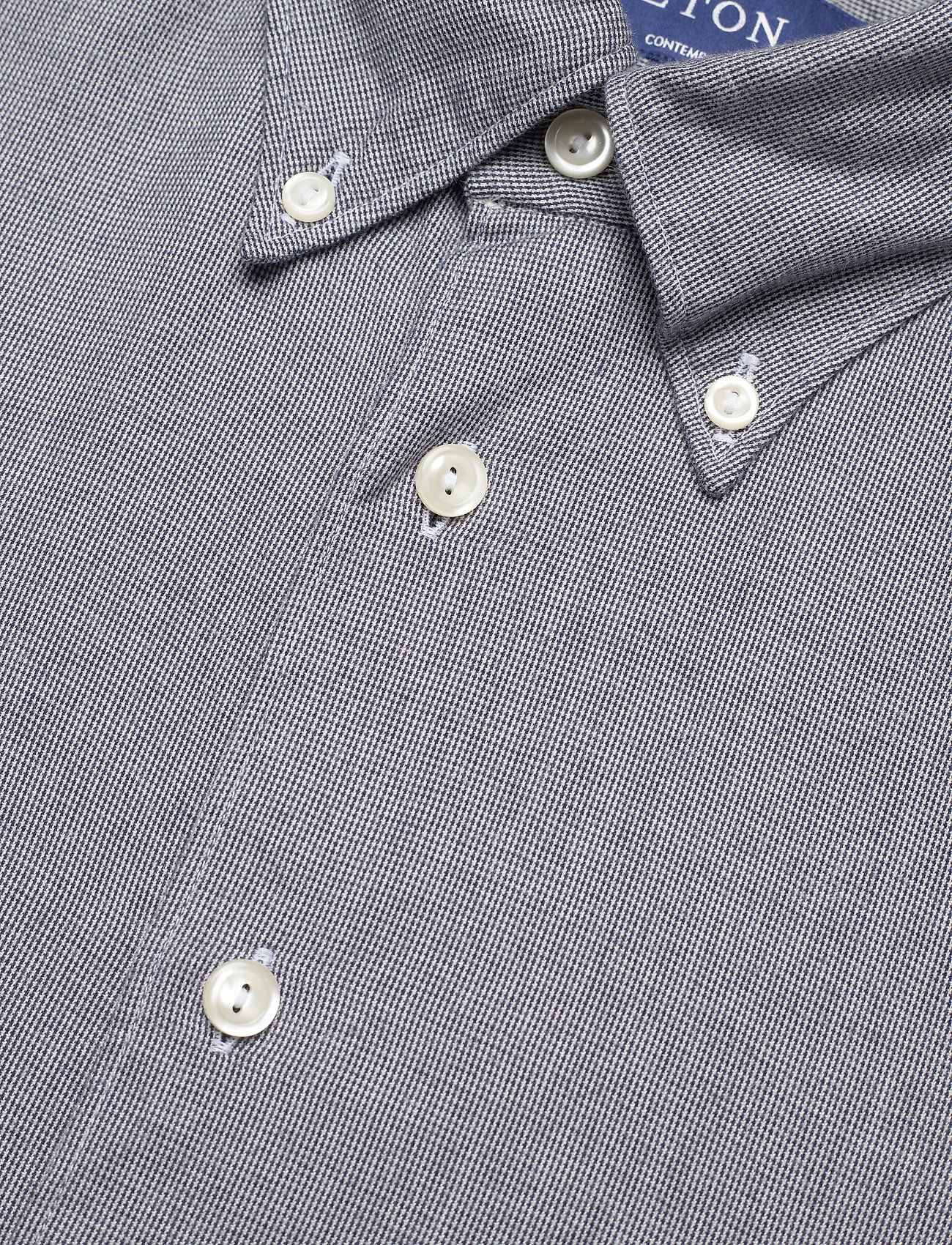 Eton - Men's shirt: Casual  Cotton Tencel - lina krekli - navy blue - 3