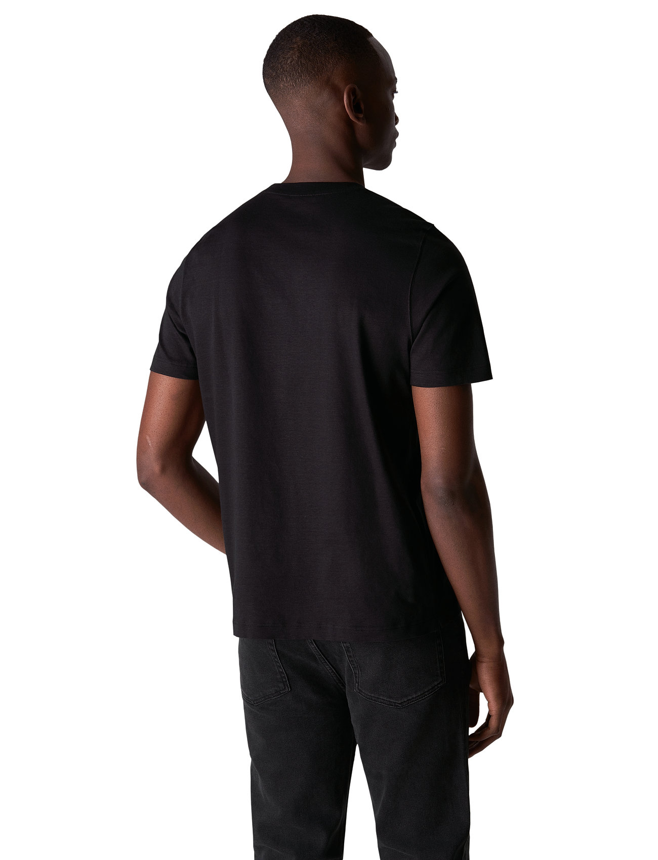 Eton - Men's shirt: Casual  Cotton Linen knit - t-shirts - black - 3