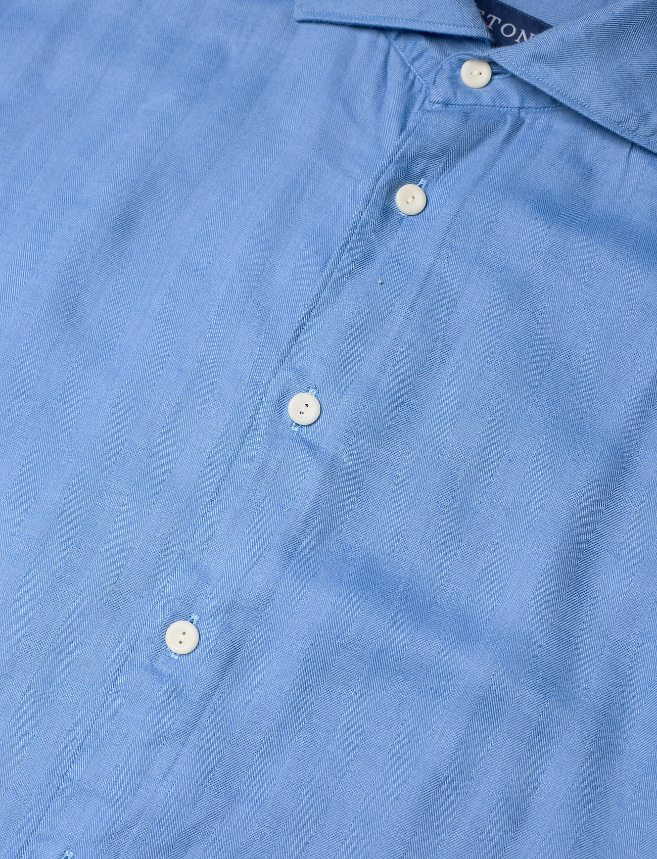 Eton - Men's shirt: Casual  Twill Cotton Tencel - basic-hemden - dark blue - 4