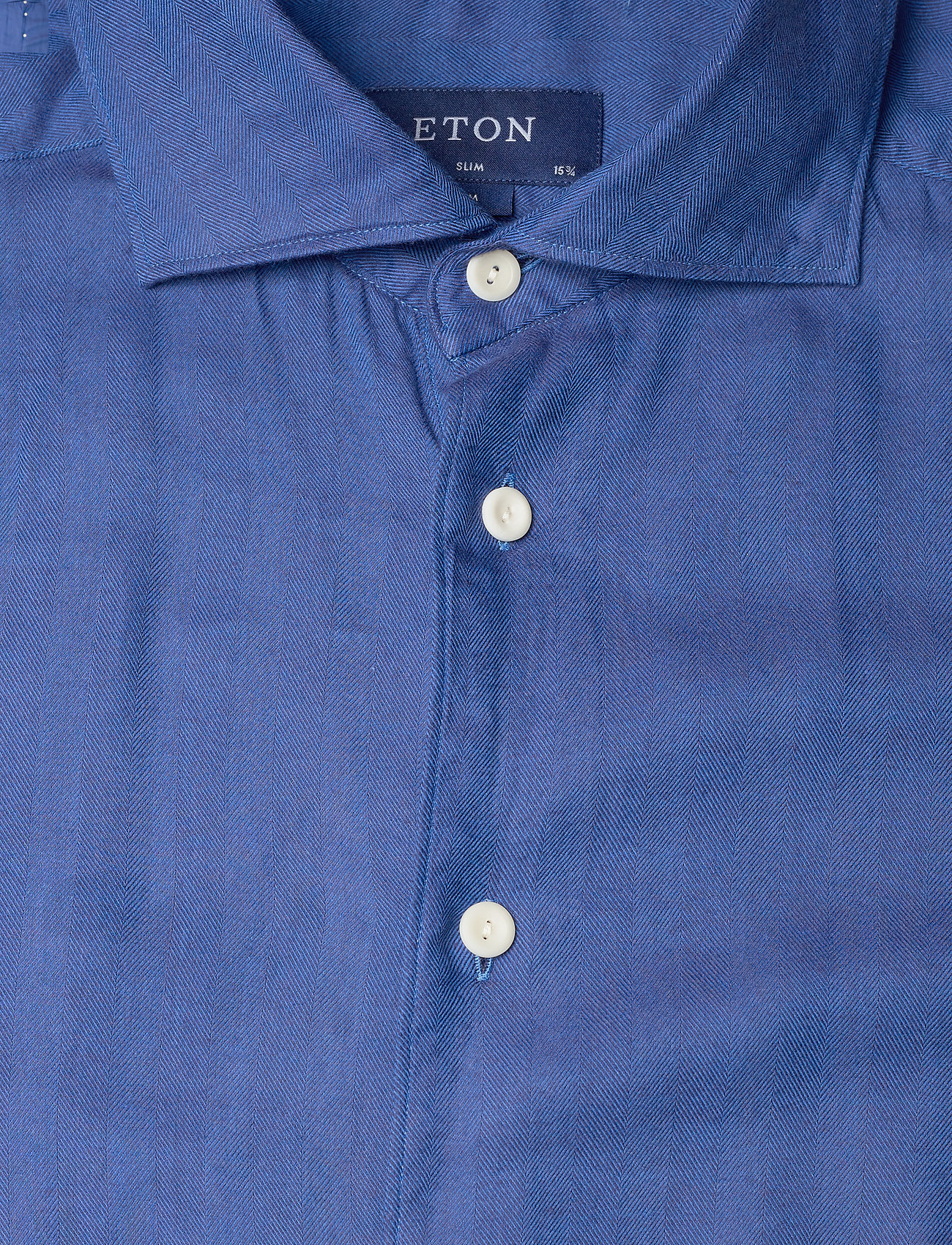 Eton - Men's shirt: Casual  Twill Cotton Tencel - basic-hemden - navy blue - 2