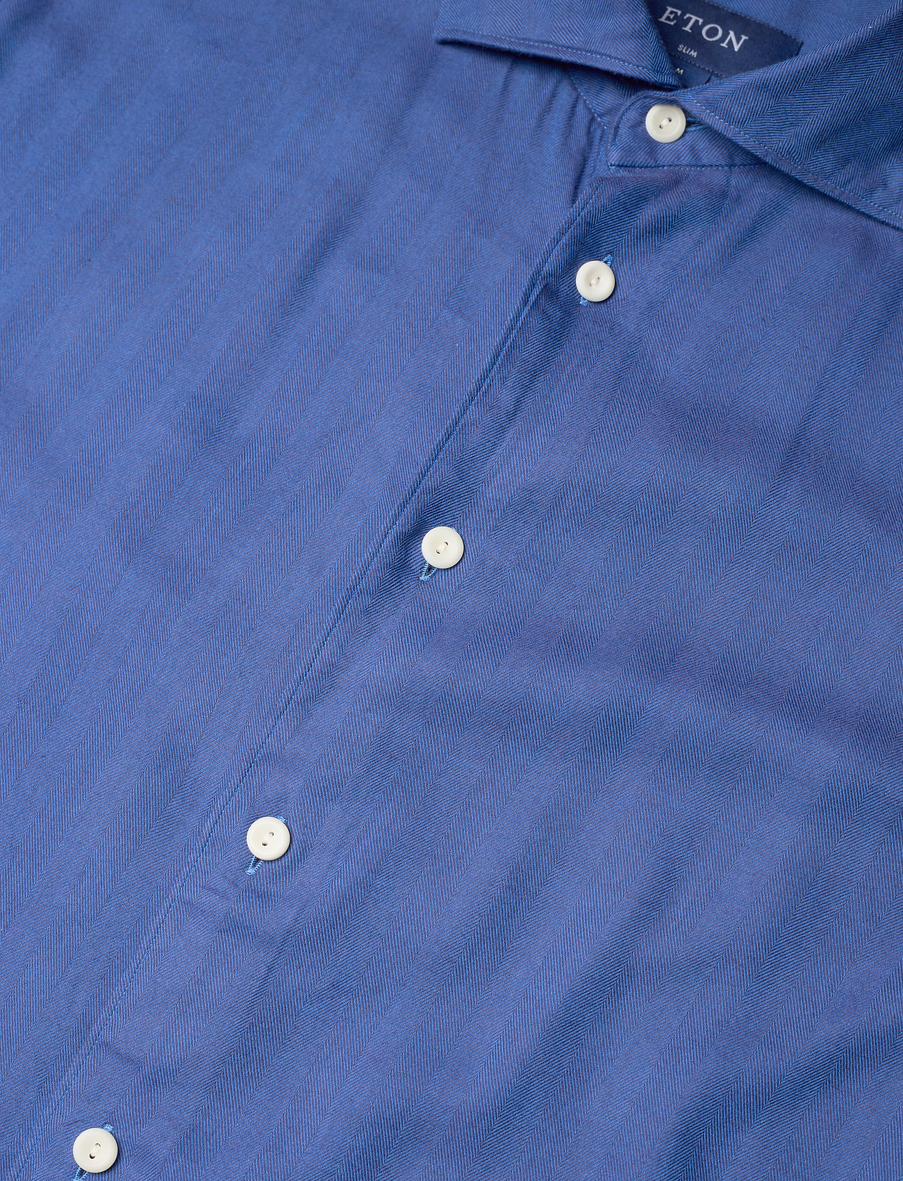 Eton - Men's shirt: Casual  Twill Cotton Tencel - basic-hemden - navy blue - 4