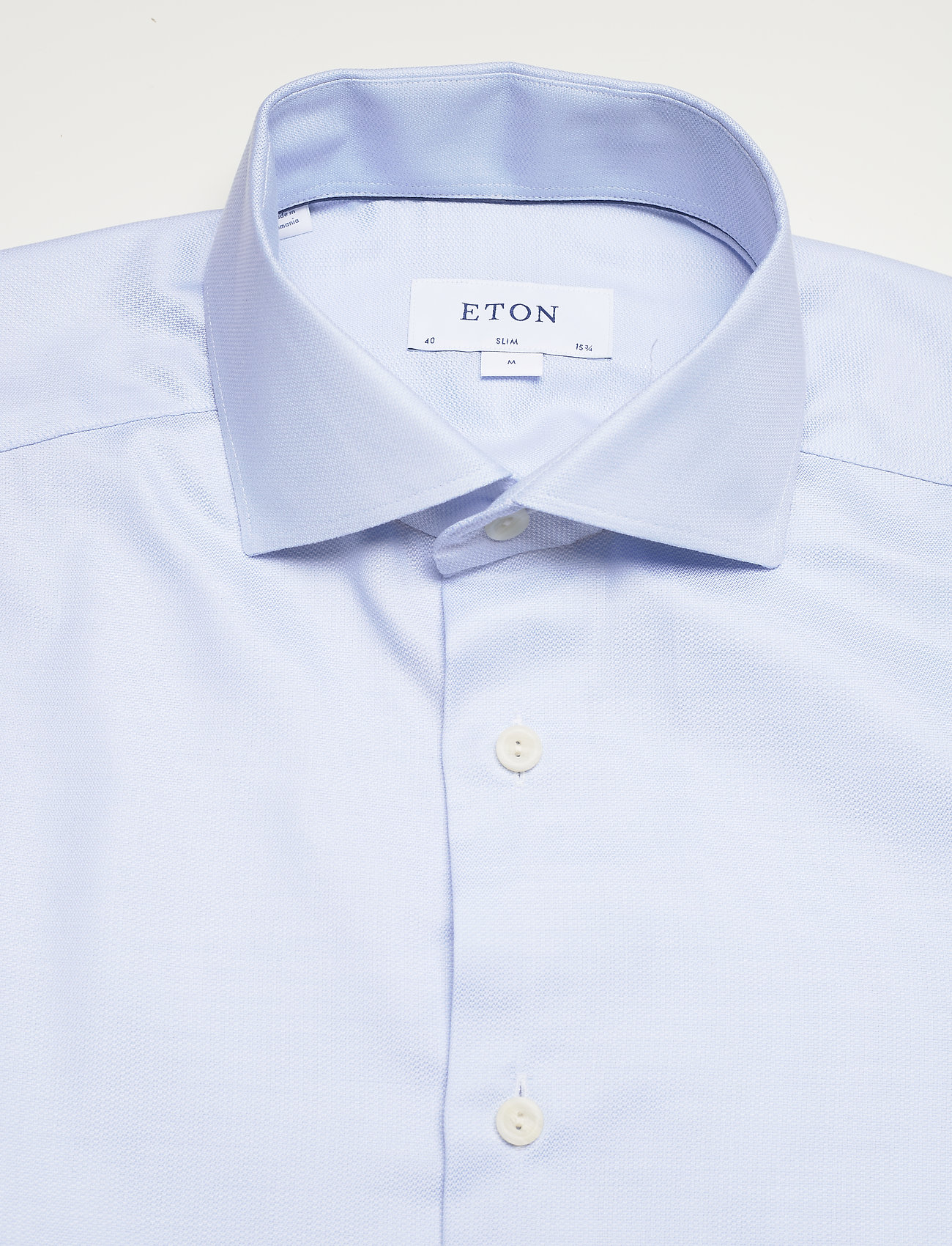 Eton - Men's shirt: Business  Cotton Tencel Stretch - light blue - 2