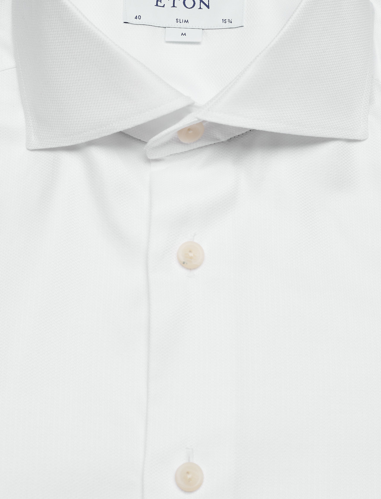 Eton - Men's shirt: Business  Cotton Tencel Stretch - white - 2