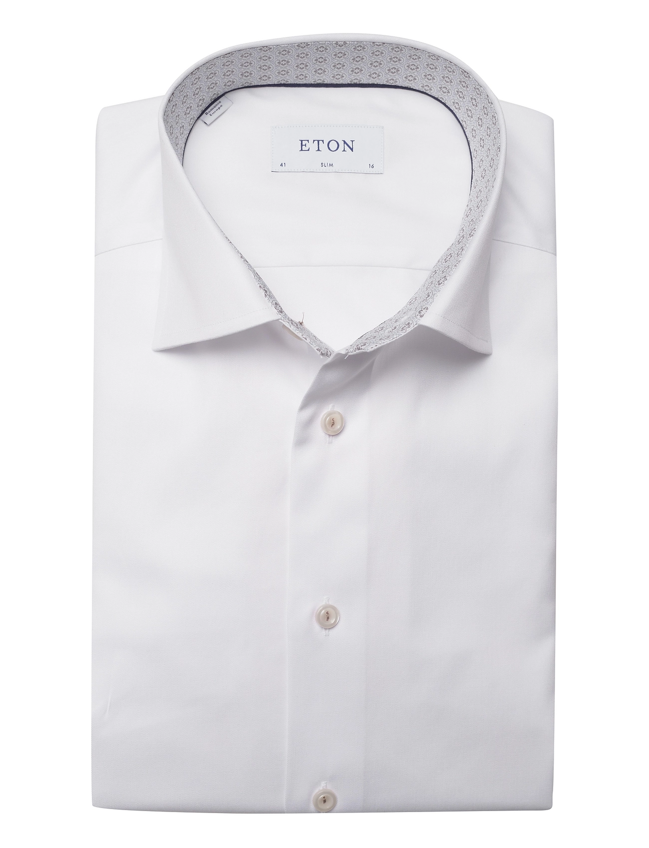 Eton - Men's shirt: Business  Signature Twill - white - 6