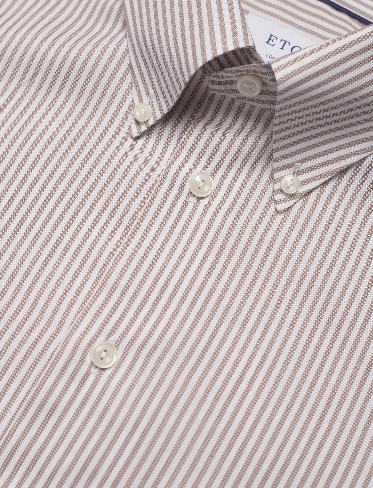 Eton - Men's shirt: Business Casual  Fine Oxford - basic-hemden - brown - 8