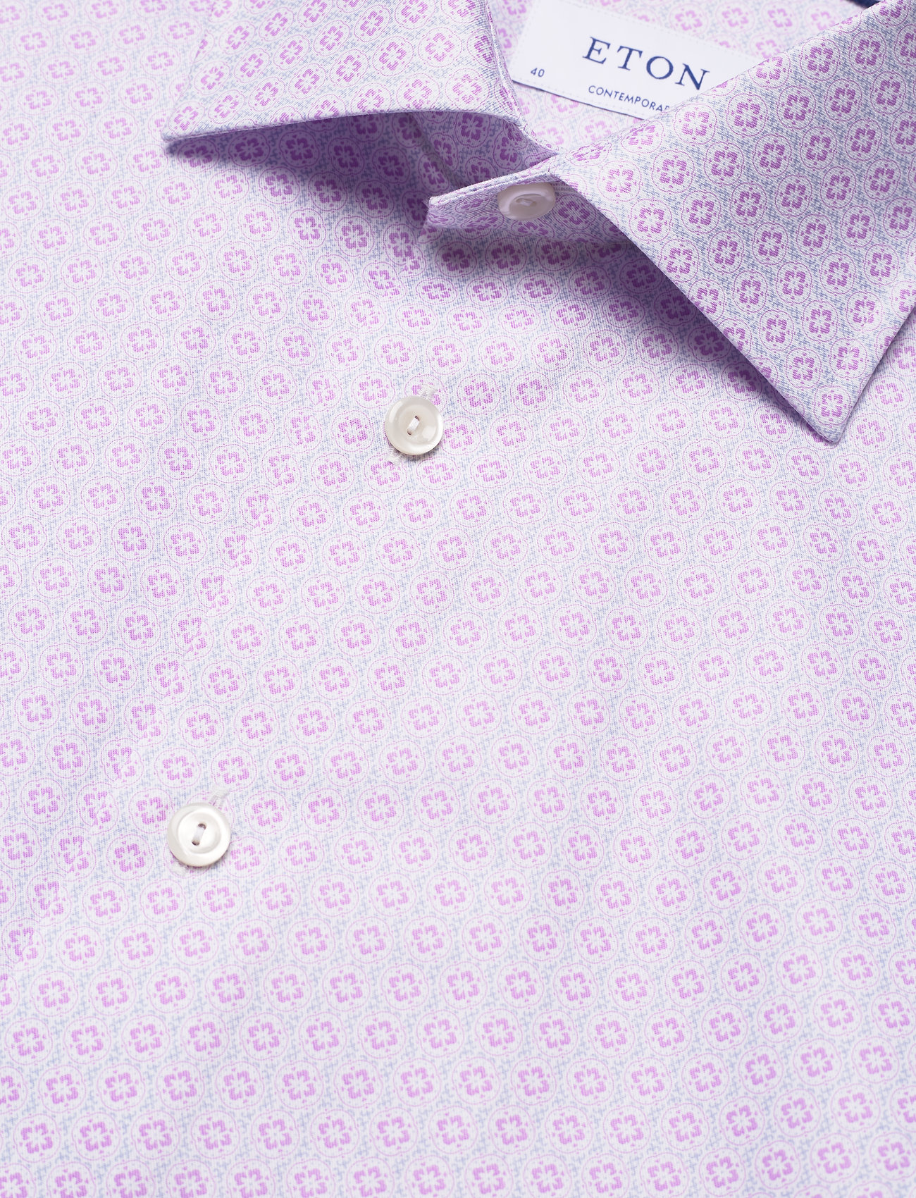 Eton - Men's shirt: Business  Signature Twill - basic-hemden - light purple - 4