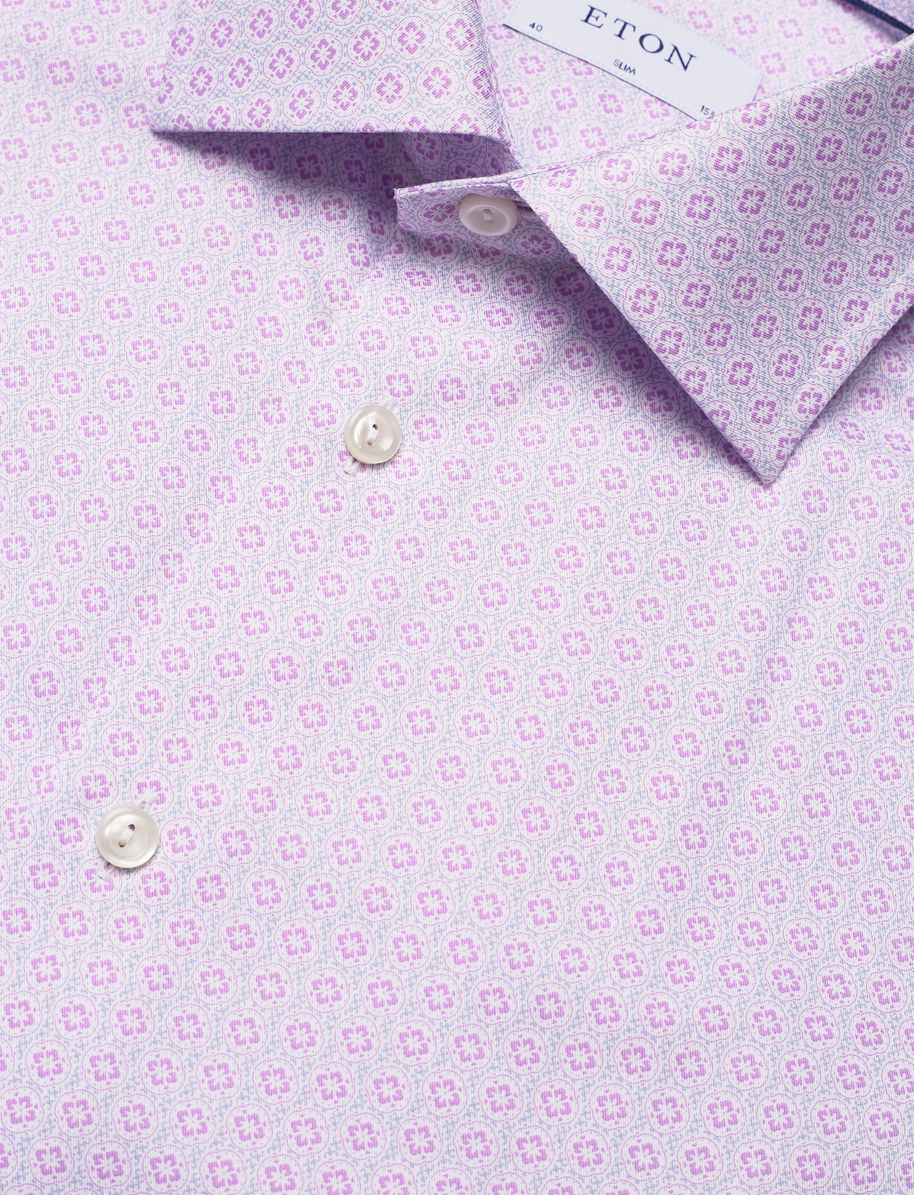 Eton - Men's shirt: Business  Signature Twill - basic-hemden - light purple - 3