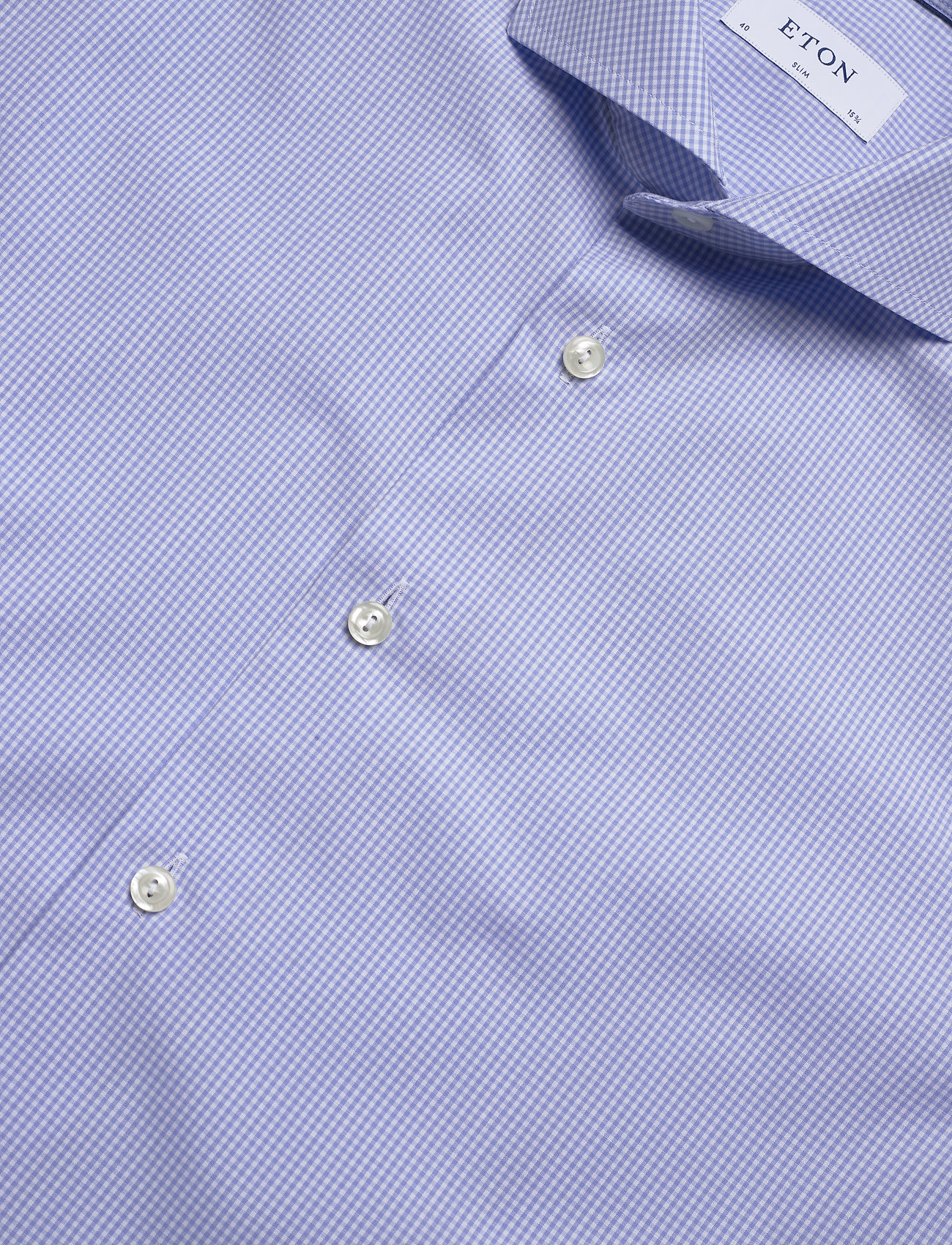 Eton - Check Poplin Shirt - basic-hemden - blue - 2