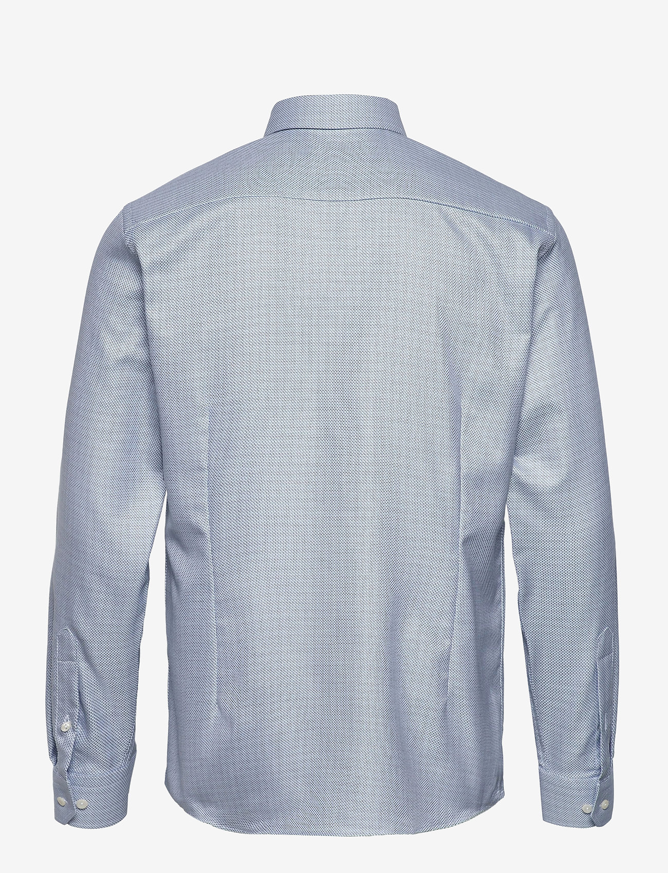 Eton Blue Zigzag Structured Shirt Business skjortor