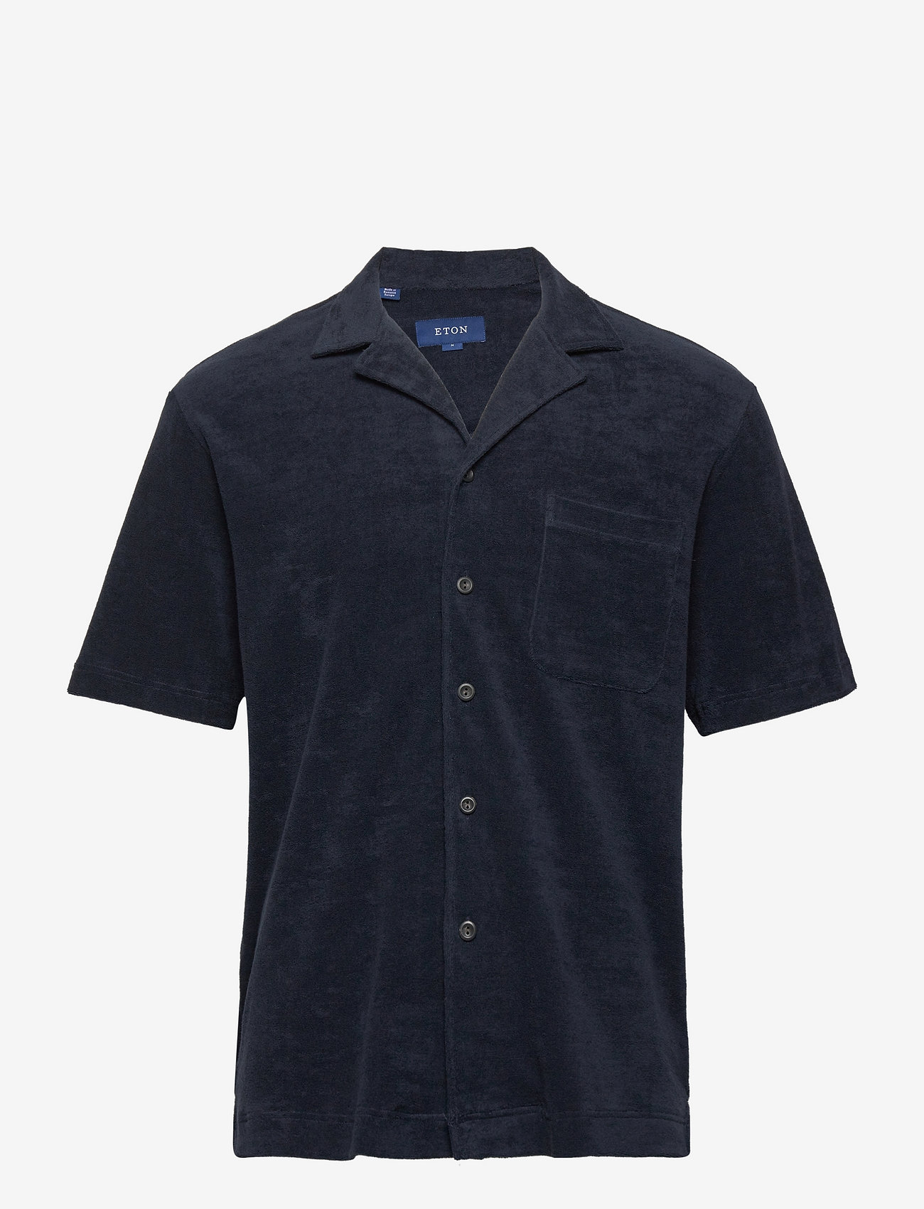 Eton - Men's shirt: Casual  Jerseyterry - basic-hemden - dark blue - 0