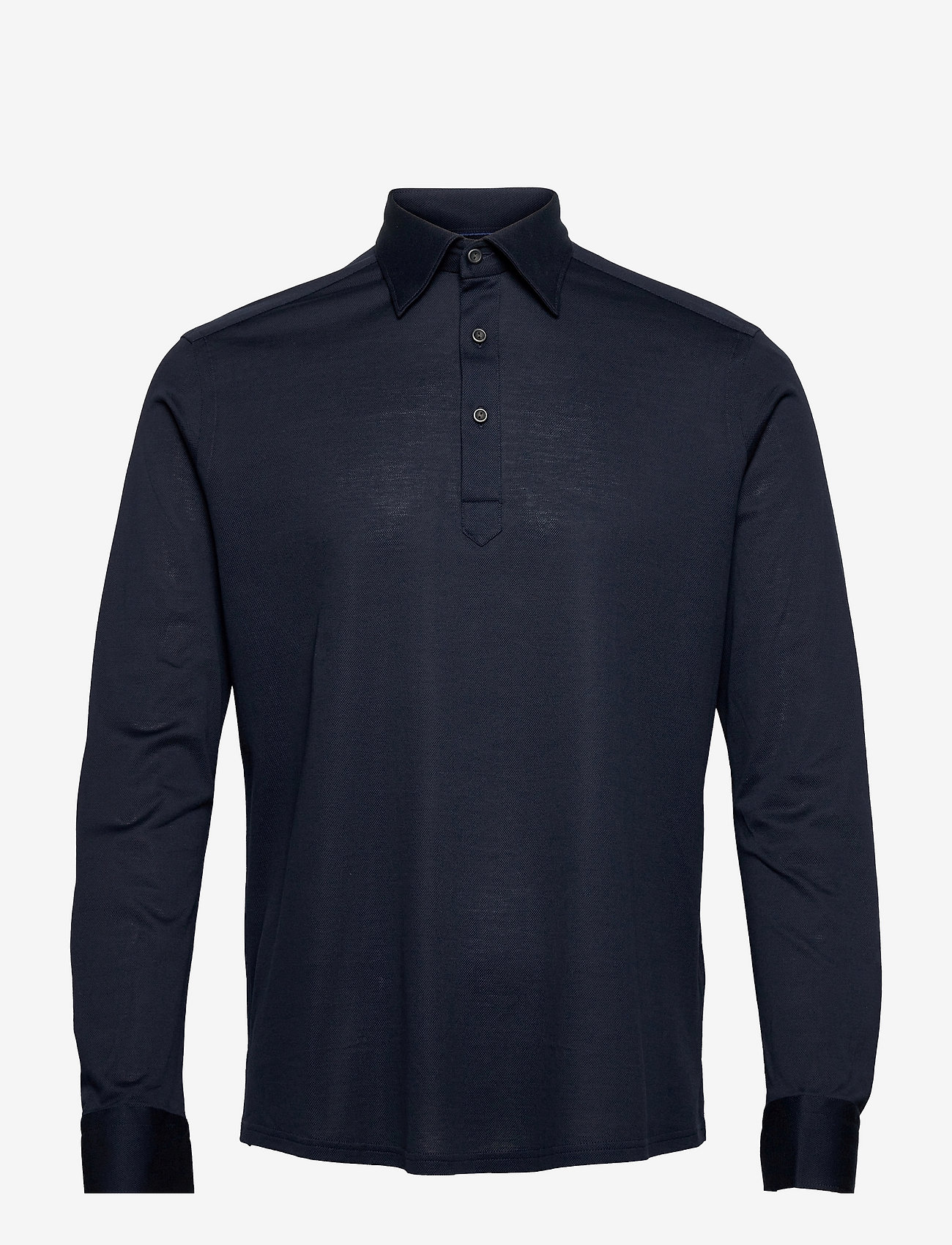 Eton - Men's shirt: Casual  Pique - langärmelig - navy blue - 0