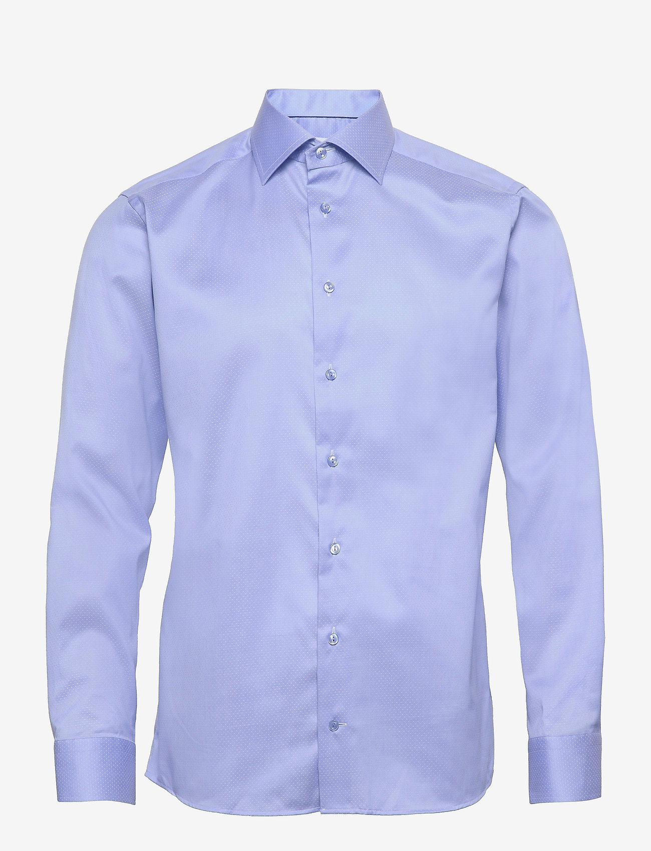 Eton - Men's shirt: Business  Cotton tencel stretch - lina krekli - light blue - 0