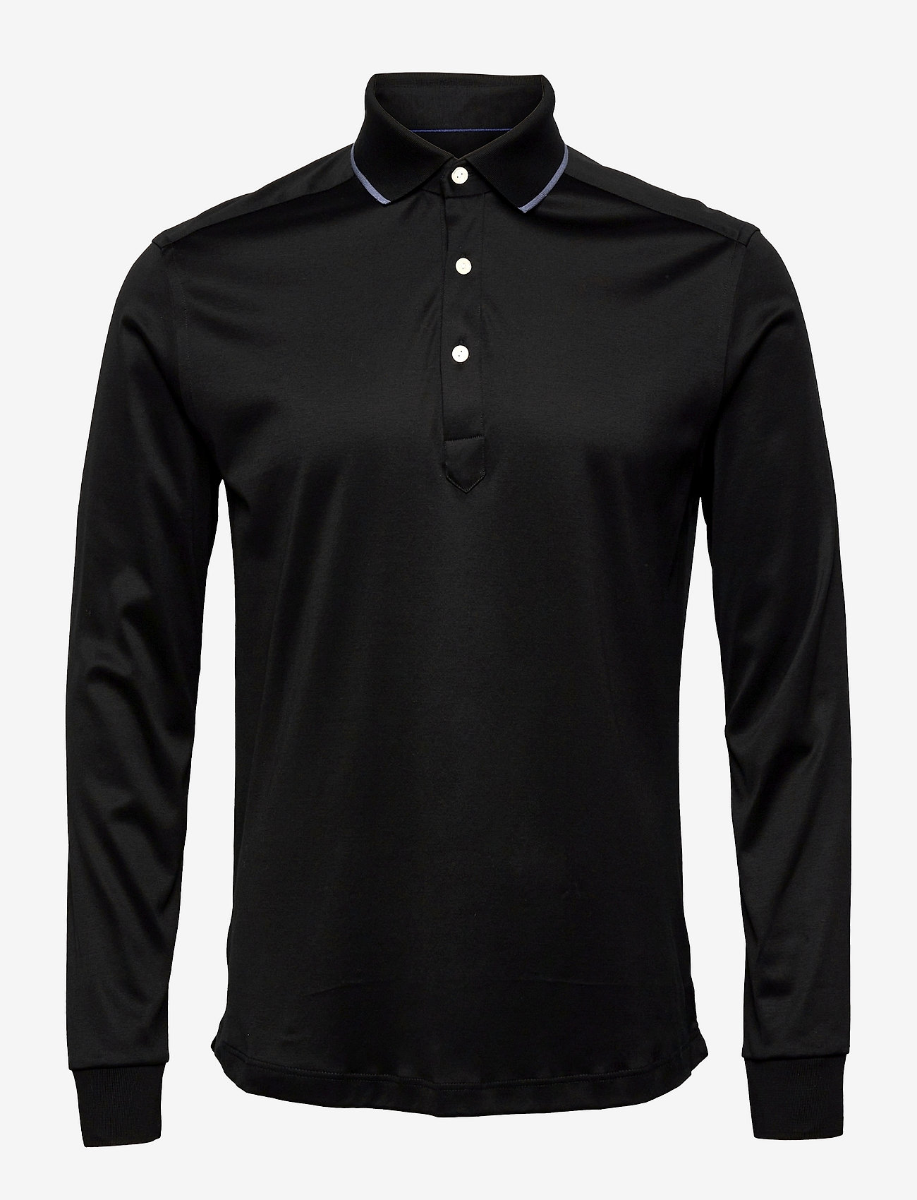 Eton - Men's shirt: Casual  Jersey - langärmelig - black - 0