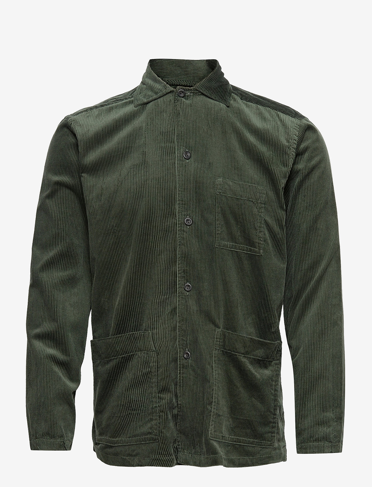 Eton - Men's shirt: Casual  Corduroy - basic-hemden - mid green - 0