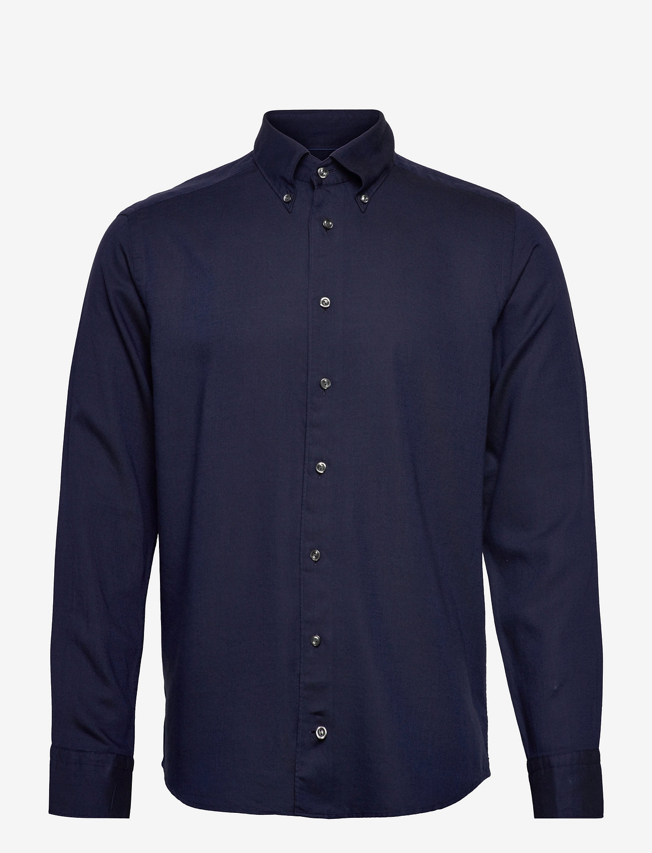 Eton - Men's shirt: Casual  Cotton & Tencel Flannel - leinenhemden - navy blue - 0