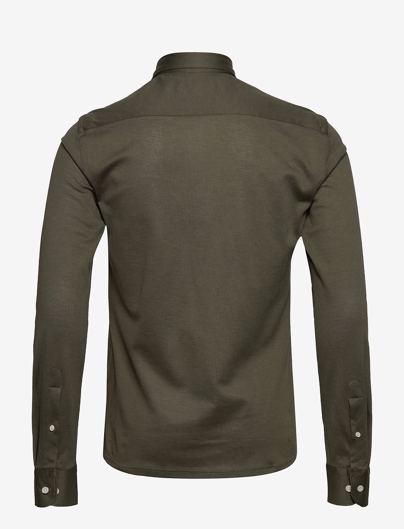 Eton - Men's shirt: Casual  Pique - dark green - 1