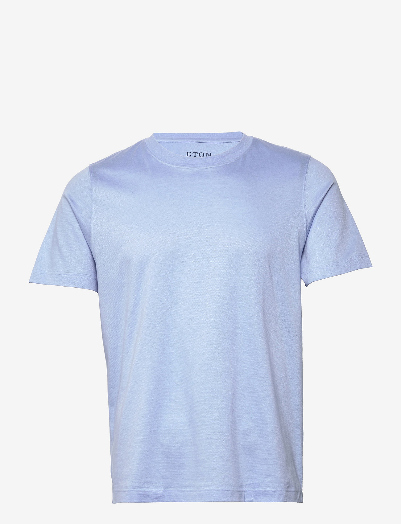 Eton - Men's shirt: Casual  Cotton Linen knit - t-shirts - light blue - 1