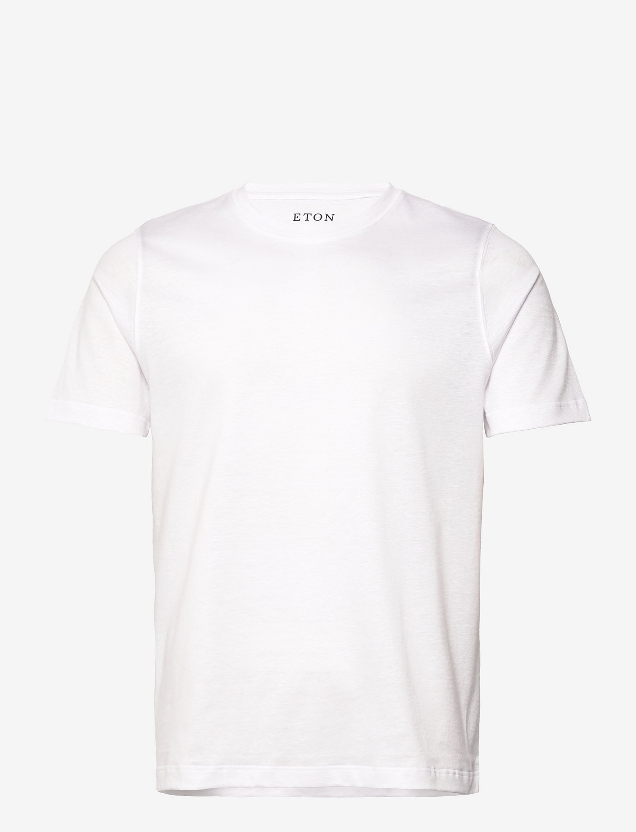 Eton - Men's shirt: Casual  Cotton Linen knit - t-shirts - white - 0