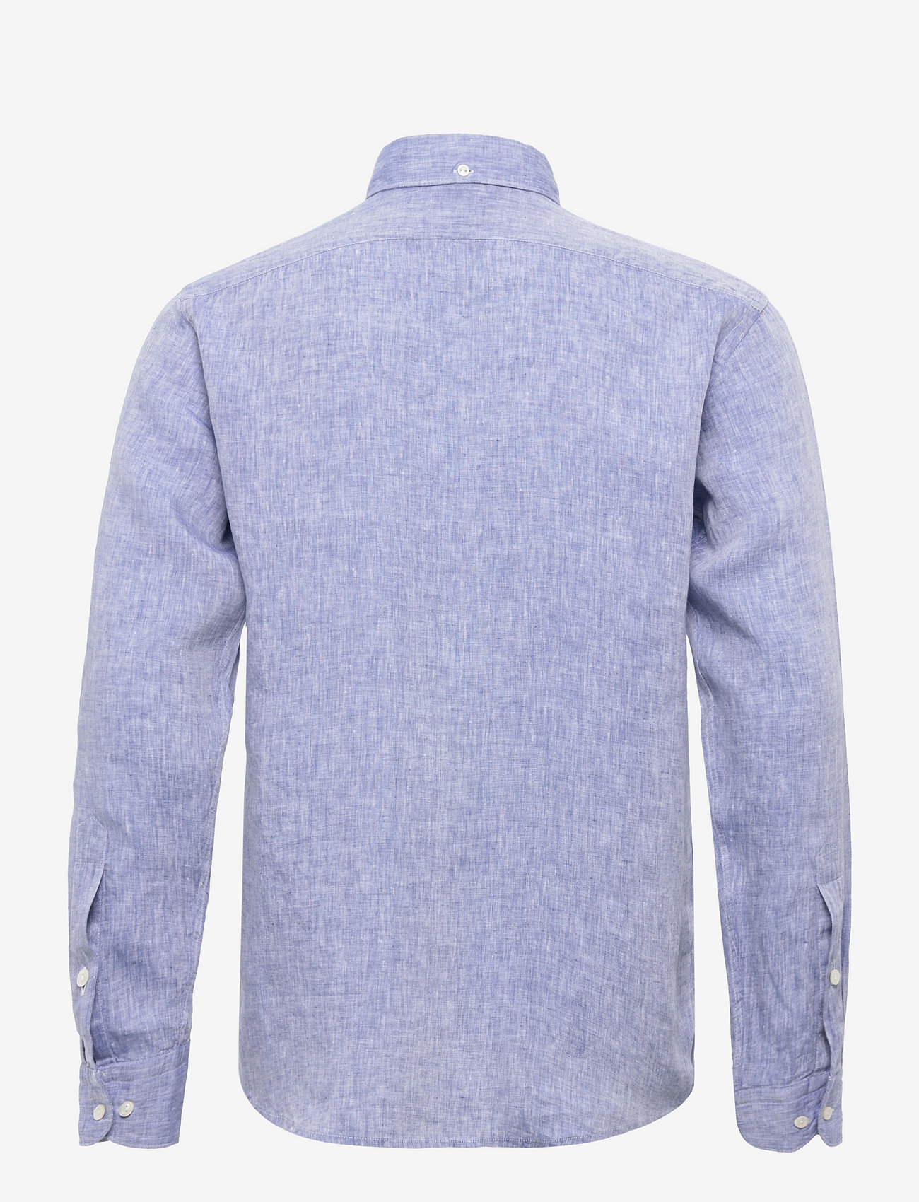 Eton - Men's shirt: Casual  Linen - basic-hemden - mid blue - 1