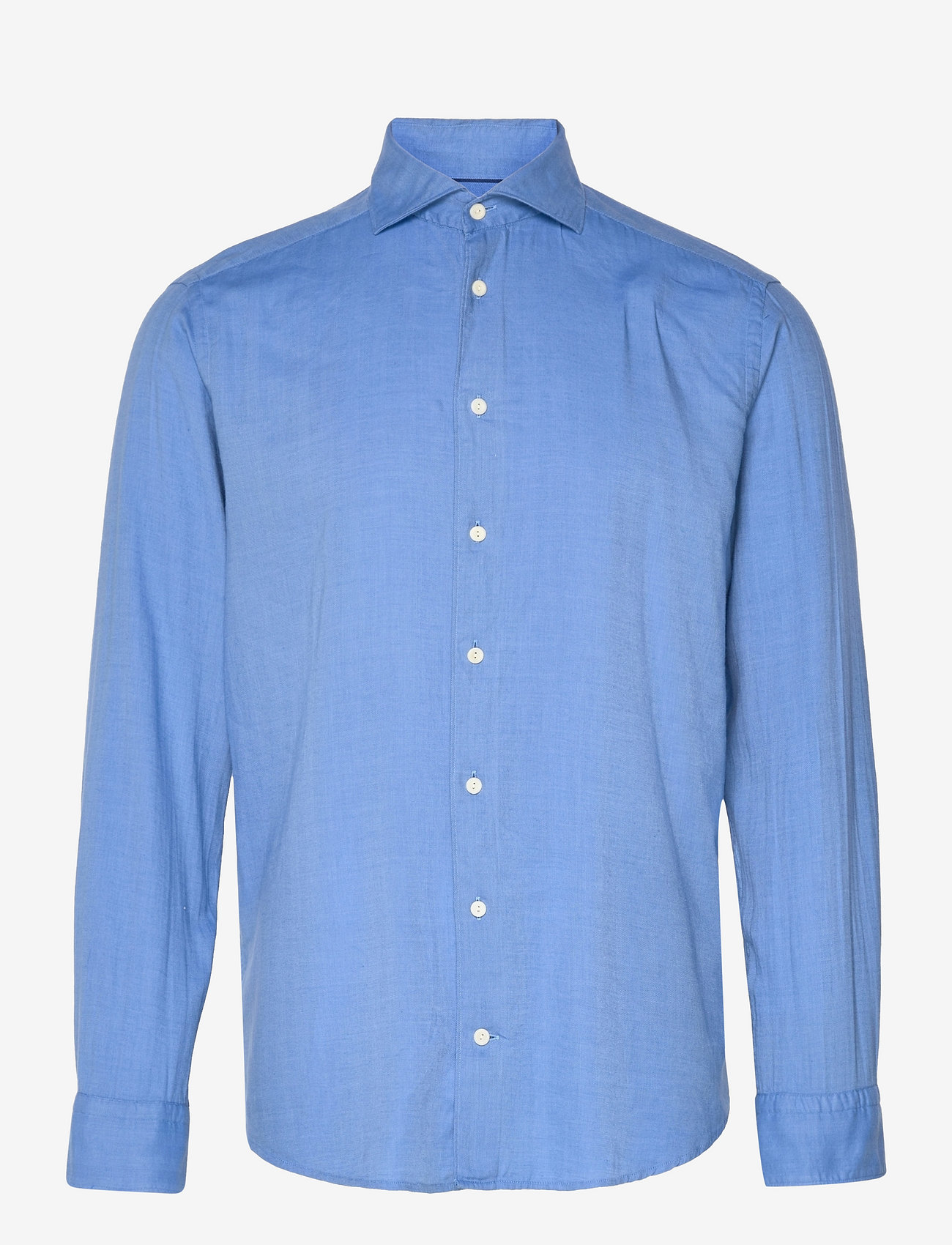 Eton - Men's shirt: Casual  Twill Cotton Tencel - basic-hemden - dark blue - 0