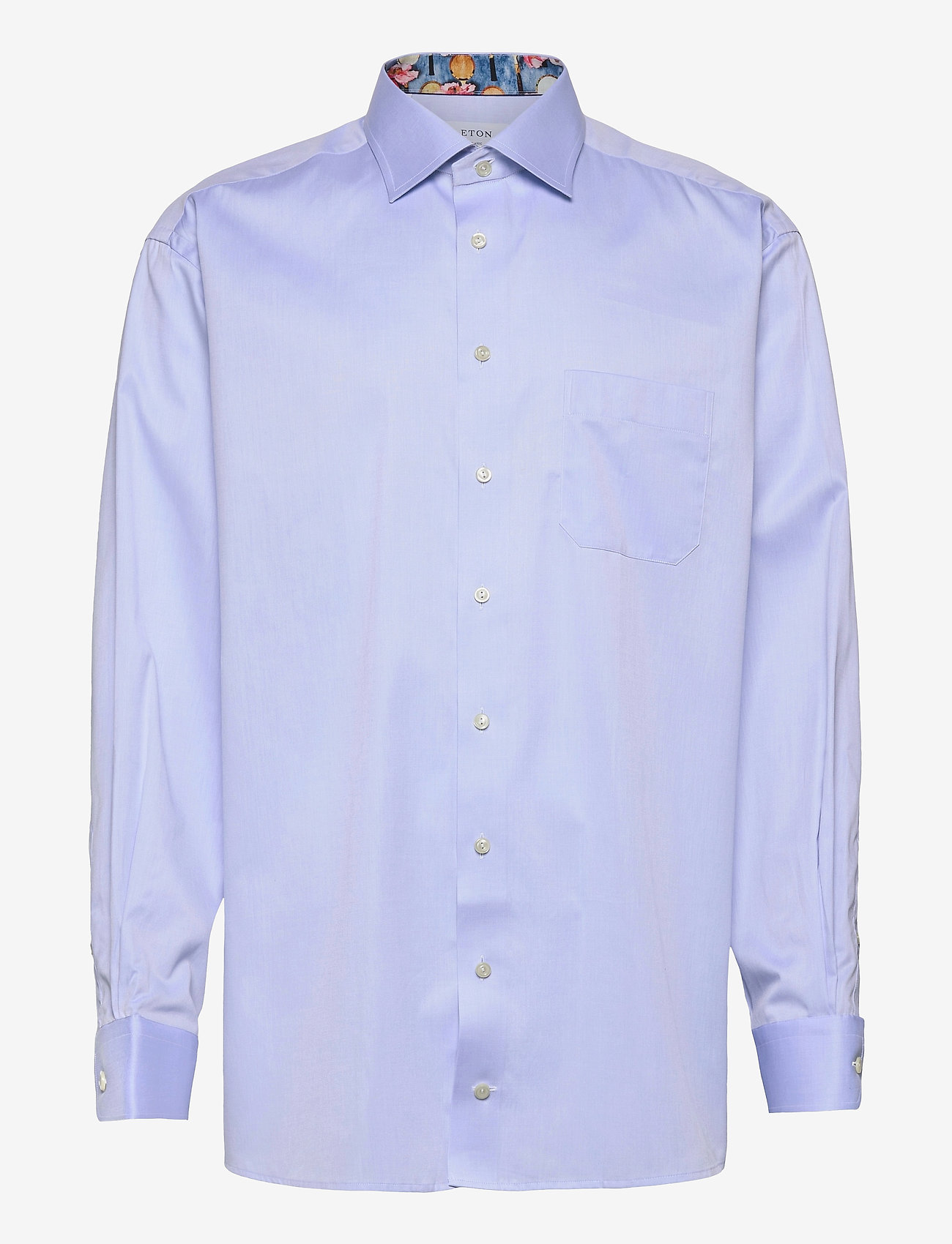 long sleeve collared striped shirt