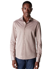 Eton - Men's shirt: Casual  Knit pique - basic-hemden - beige - 0
