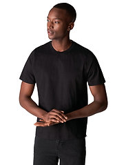 Eton - Men's shirt: Casual  Cotton Linen knit - t-shirts - black - 0