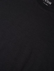 Eton - Men's shirt: Casual  Cotton Linen knit - t-shirts - black - 4