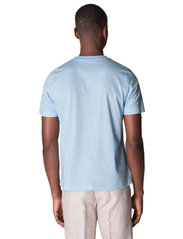 Eton - Men's shirt: Casual  Cotton Linen knit - t-shirts - light blue - 3