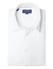 Eton - Men's shirt: Casual  Linen - basic-hemden - white - 3