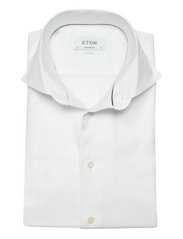 Eton - Men's shirt: Business  Cotton Tencel Stretch - basic-hemden - white - 3