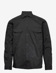 Men's shirt: Casual  Cotton & Nylon - BLACK