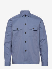 Men's shirt: Casual  Cotton & Nylon - MID BLUE