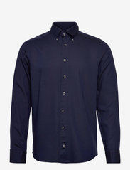 Men's shirt: Casual  Cotton & Tencel Flannel - NAVY BLUE