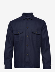 Men's shirt: Casual  Twill - NAVY BLUE