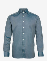 Men's shirt: Business  Lightweight Flannel - DARK GREEN