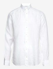 Men's shirt: Casual  Linen - WHITE