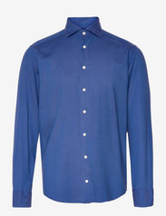 Men's shirt: Casual  Twill Cotton Tencel - NAVY BLUE